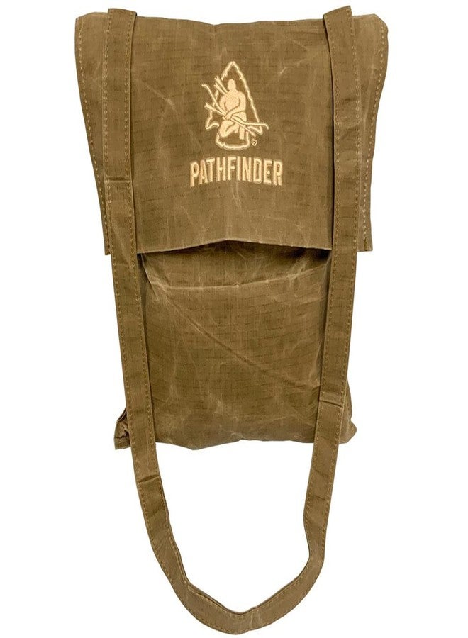 The Pathfinder School Durable Ripstop Waxed Canvas Bag - Haversack - Bushcraft Gear - Single Strap Hiking Pack Gathering Satchel - Pathfinder Survival Bushcraft Bag - 15" x 12" - Image 2